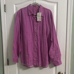 Tommy Bahama Pink Button Down Shirt NWT